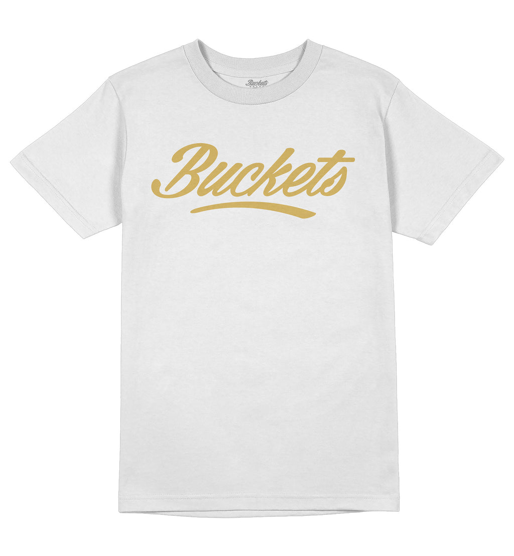 Essential Script Tee Vol. 4 - White – Buckets Brand, Inc