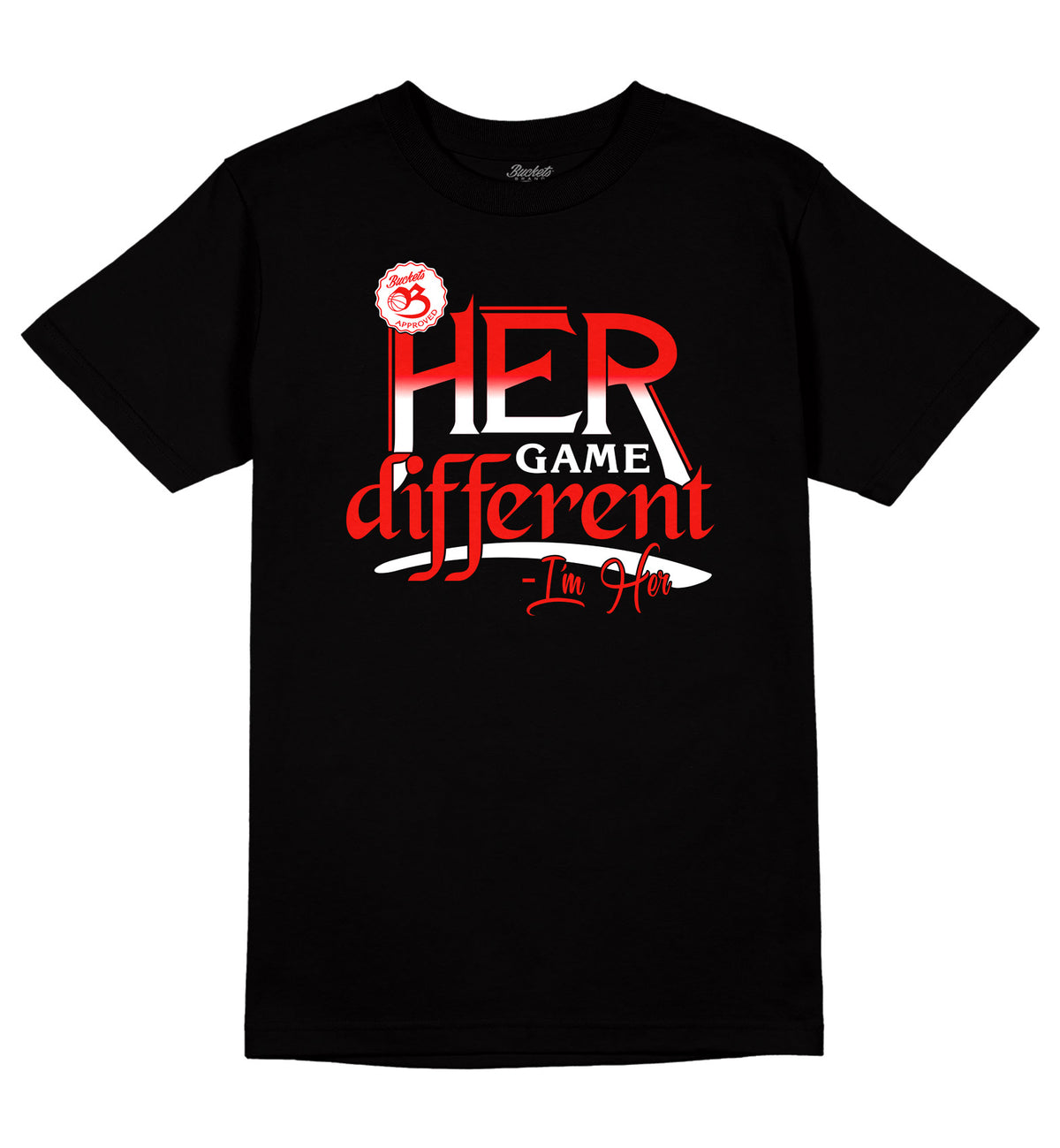 Her Game Different Tee - Black