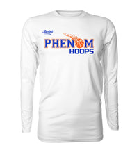 L/S Phenom Hoops Logo Tee - White