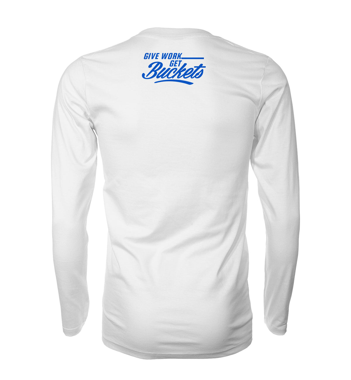 L/S Phenom Hoops Logo Tee - White